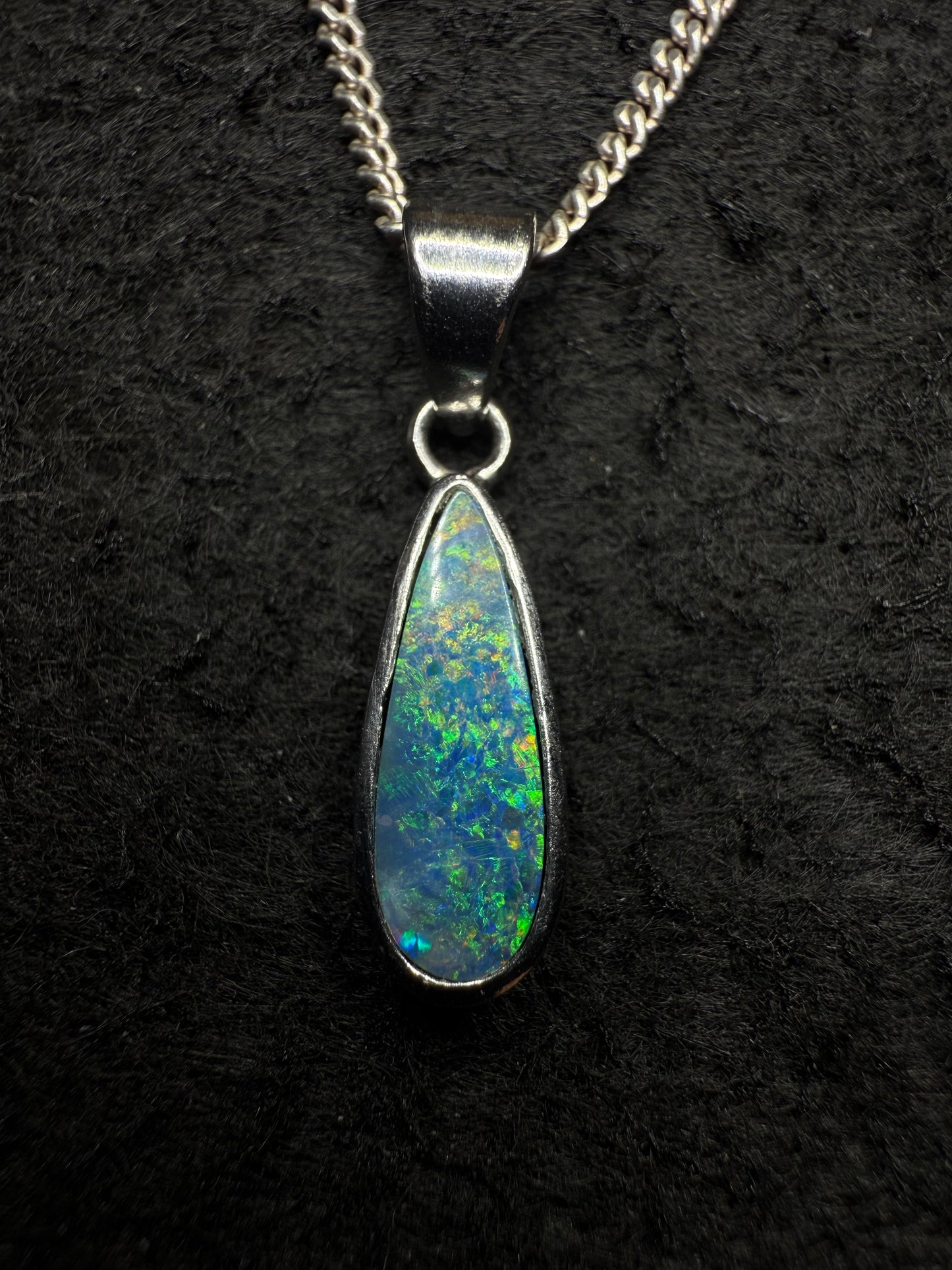 Doublet Opal Pendant in 925 Silver