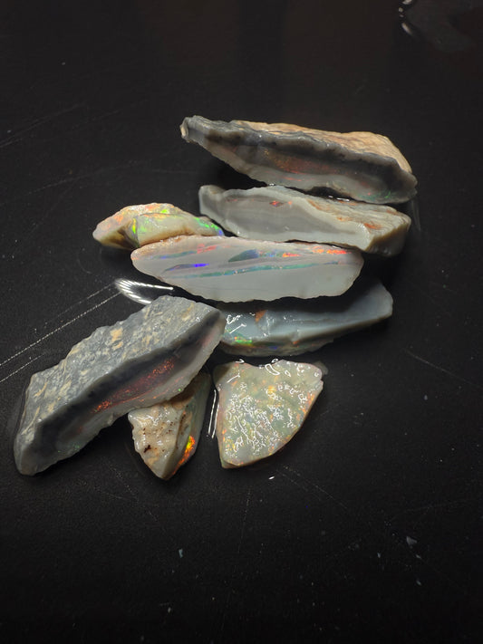 49.15ct Black Opal Rough Seam